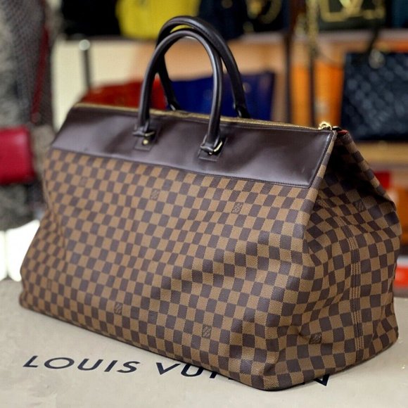 LOUIS VUITTON 21" Damier Ebene XL Duffle Carryall Suitcase Travel Duffle Bag - Picture 1 of 15